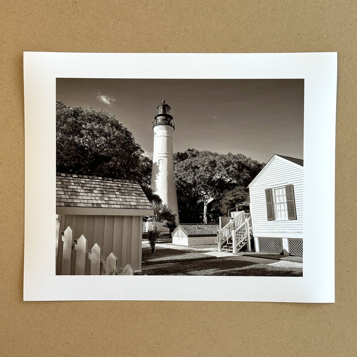 Florida Key West Lighthouse Station Giclee Travel Print