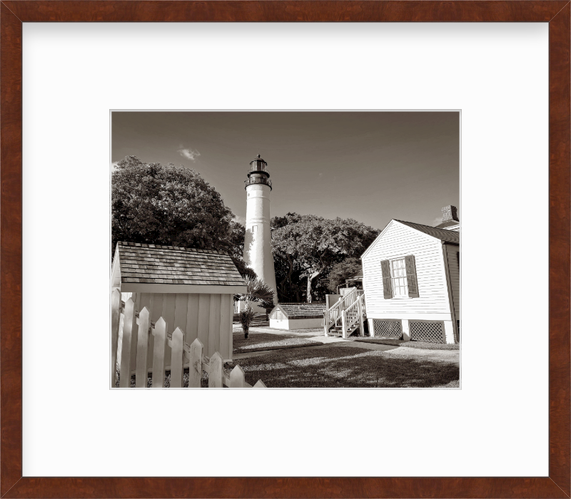 Florida Key West Lighthouse Station Giclee Travel Print