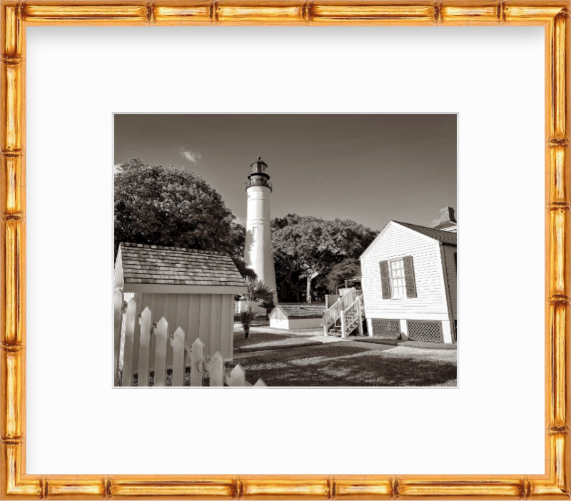 Florida Key West Lighthouse Station Giclee Travel Print