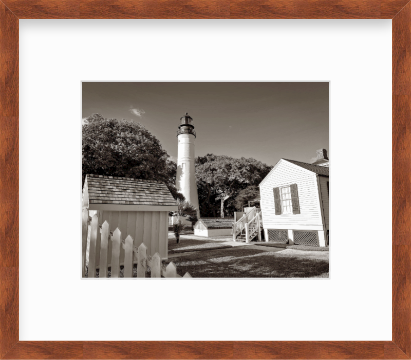 Florida Key West Lighthouse Station Giclee Travel Print