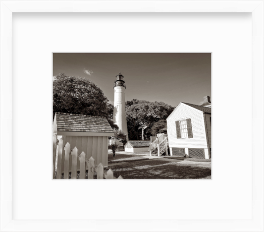 Florida Key West Lighthouse Station Giclee Travel Print