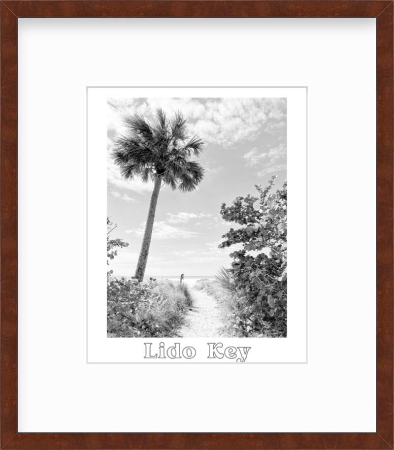 Florida Lido Key Beach Path Giclee Travel Print