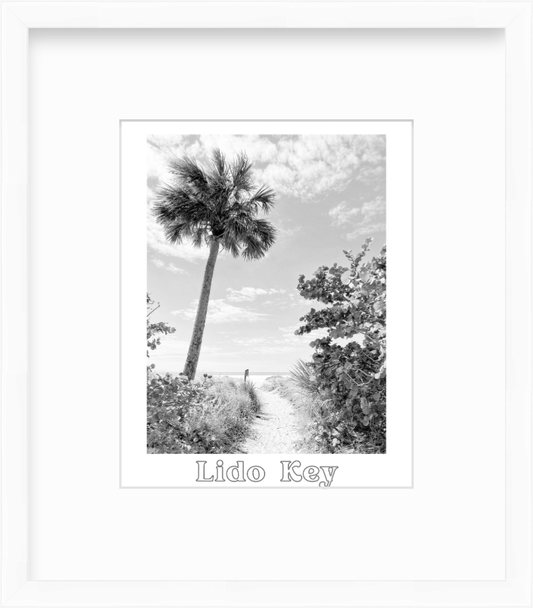 Florida Lido Key Beach Path Giclee Travel Print