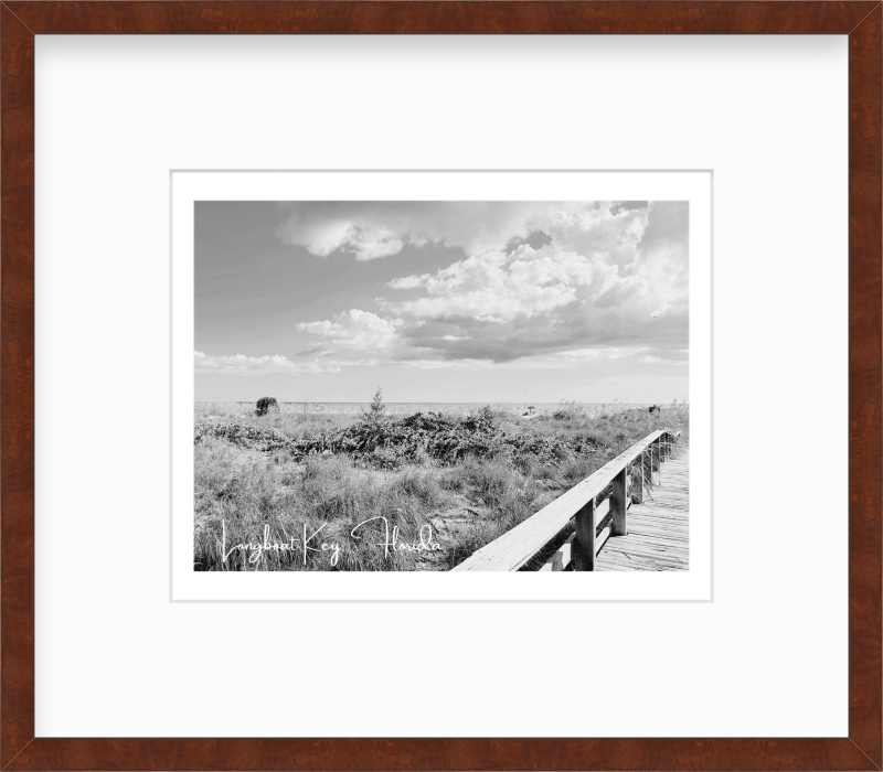 Florida Longboat Key Beach Boardwalk Giclee Travel Print