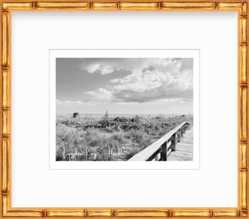 Florida Longboat Key Beach Boardwalk Giclee Travel Print