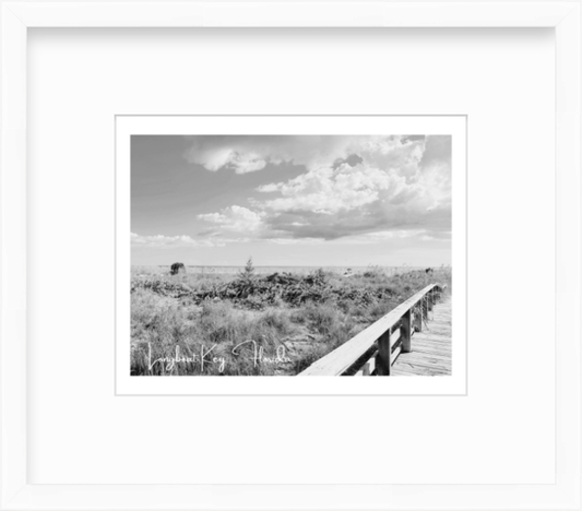Florida Longboat Key Beach Boardwalk Giclee Travel Print