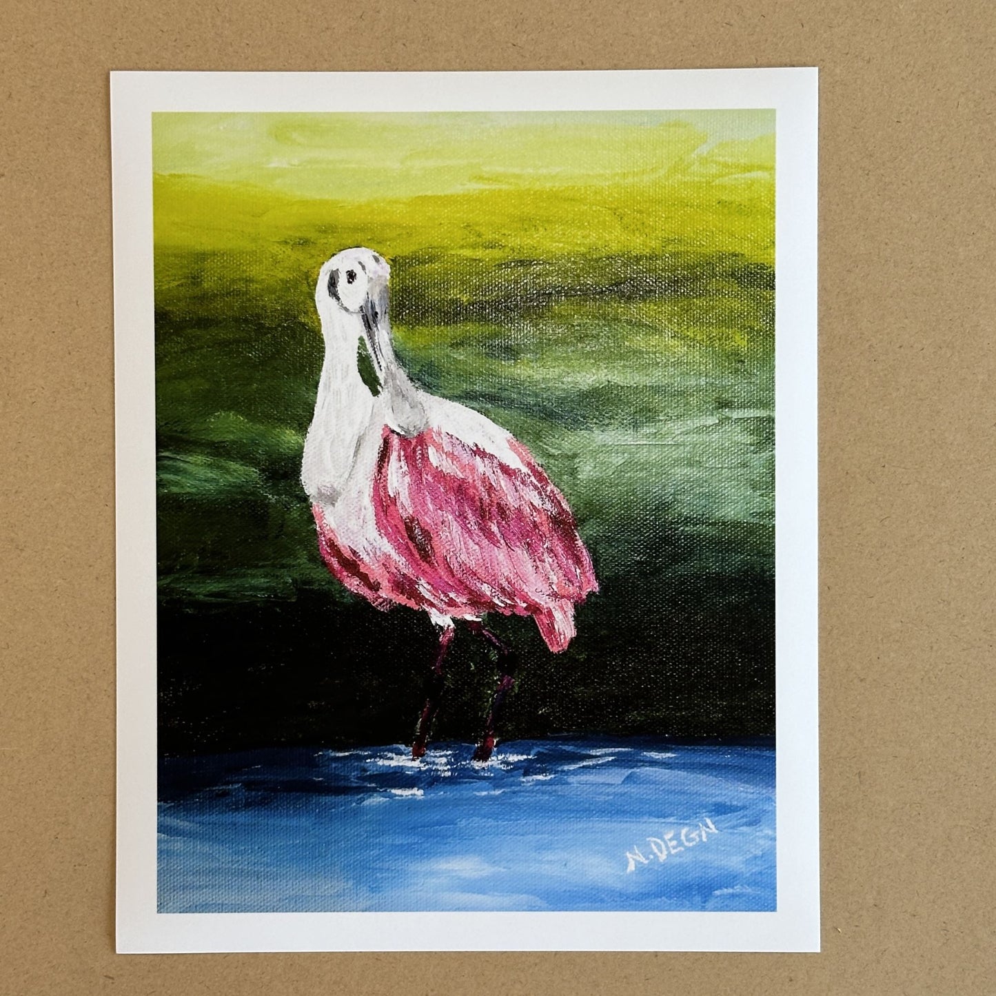 Florida Roseate Spoonbill Giclee Art Print