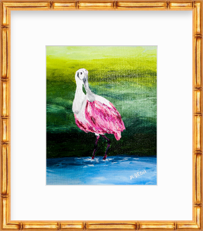 Florida Roseate Spoonbill Giclee Art Print