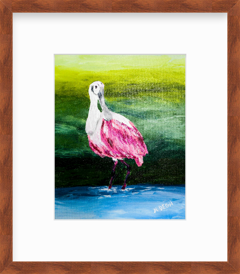 Florida Roseate Spoonbill Giclee Art Print