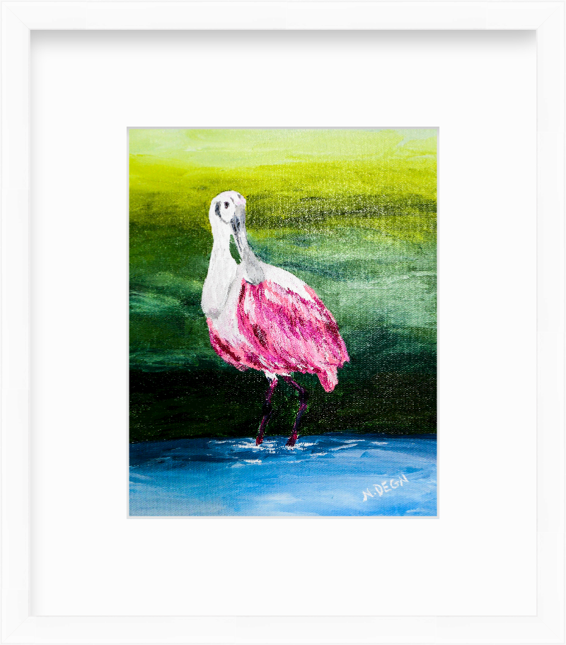 Florida Roseate Spoonbill Giclee Art Print