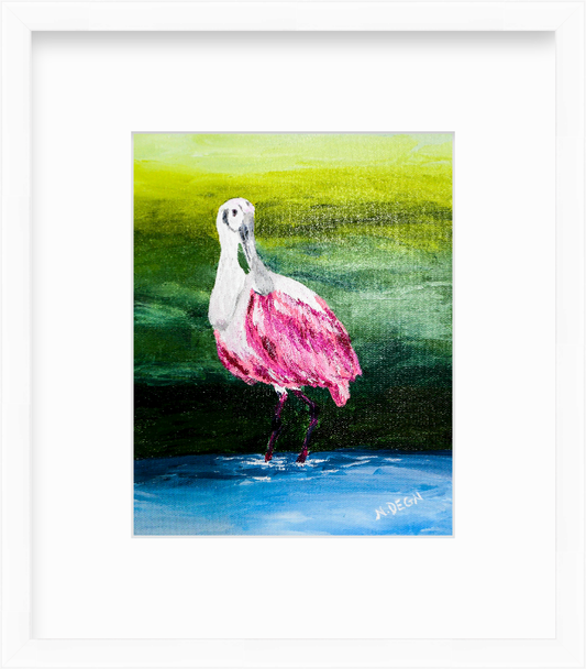 Florida Roseate Spoonbill Giclee Art Print