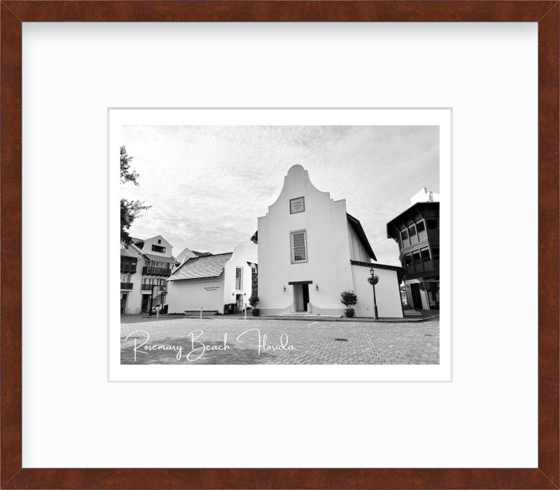 Florida Rosemary Beach Town Post Office View Giclee Travel Print