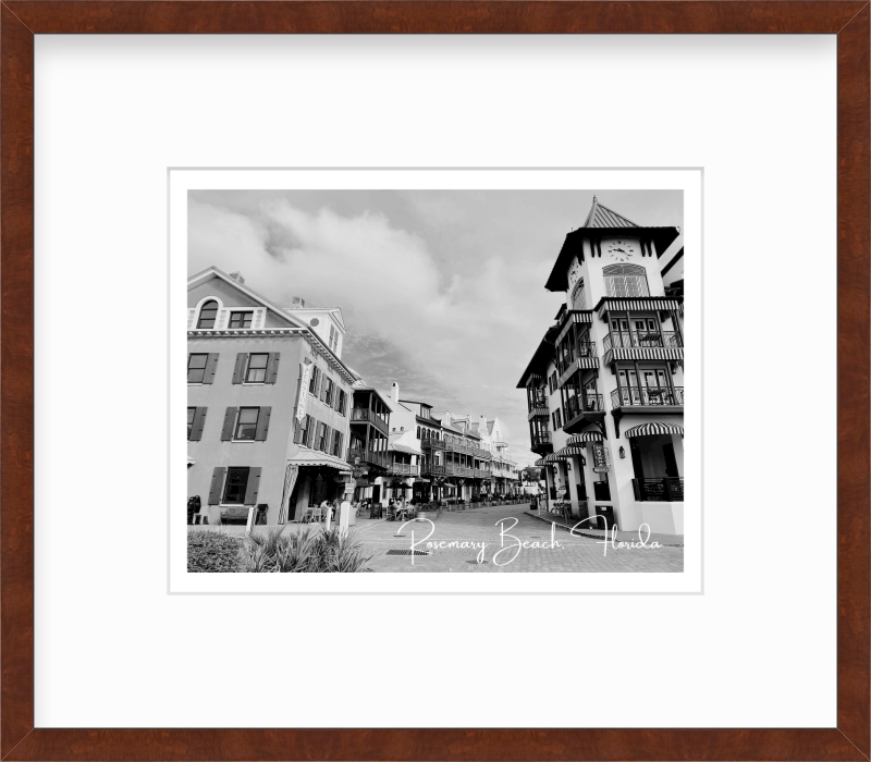 Florida Rosemary Beach Town View Giclee Travel Print