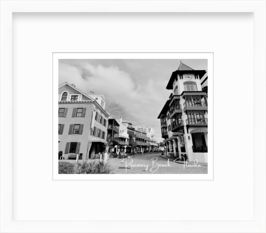 Florida Rosemary Beach Town View Giclee Travel Print