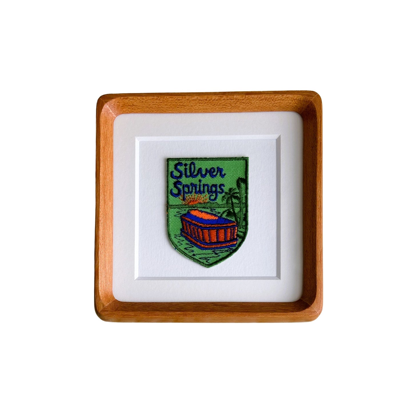 Florida Silver Springs Vintage Framed Travel Patch