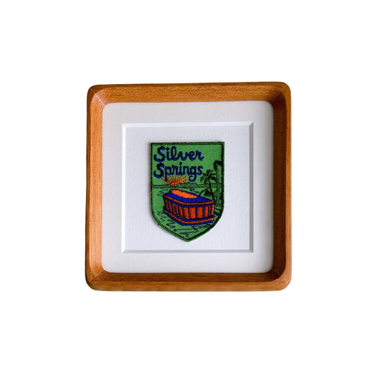 Florida Silver Springs Vintage Framed Travel Patch