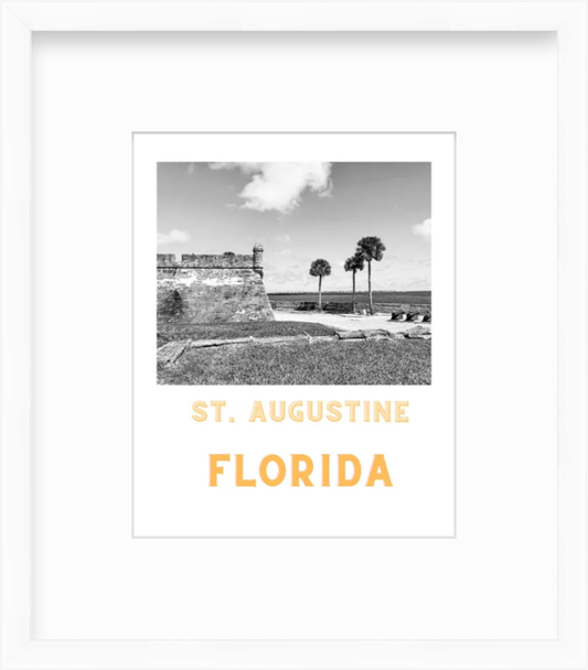Florida St. Augustine Fort Giclee Travel Print