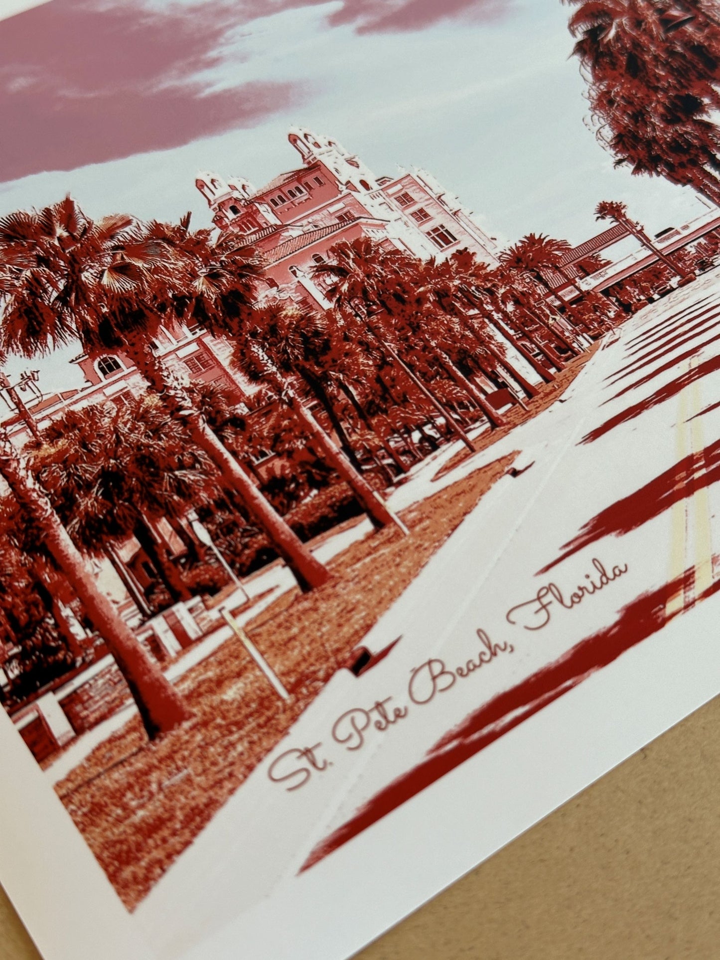 Florida St. Pete Beach Palm Tree Views Giclee Travel Print