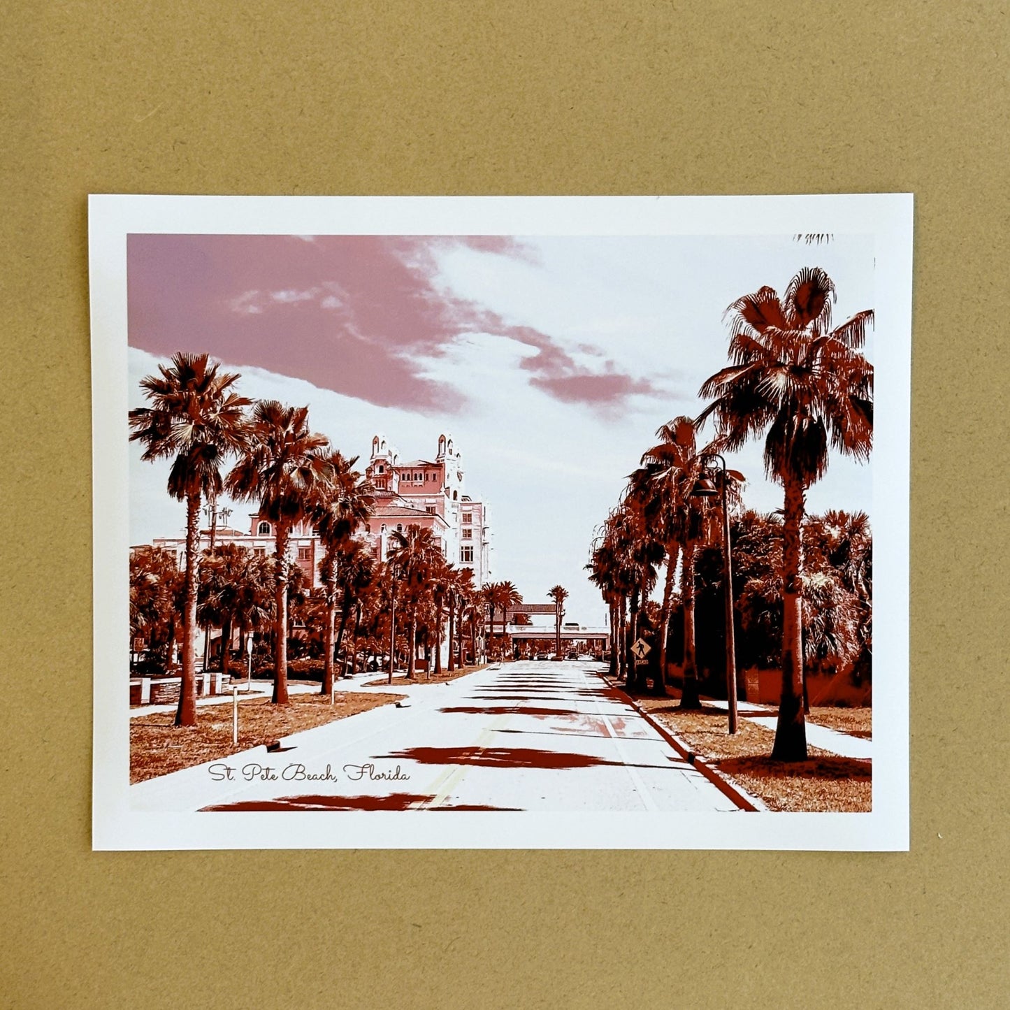 Florida St. Pete Beach Palm Tree Views Giclee Travel Print