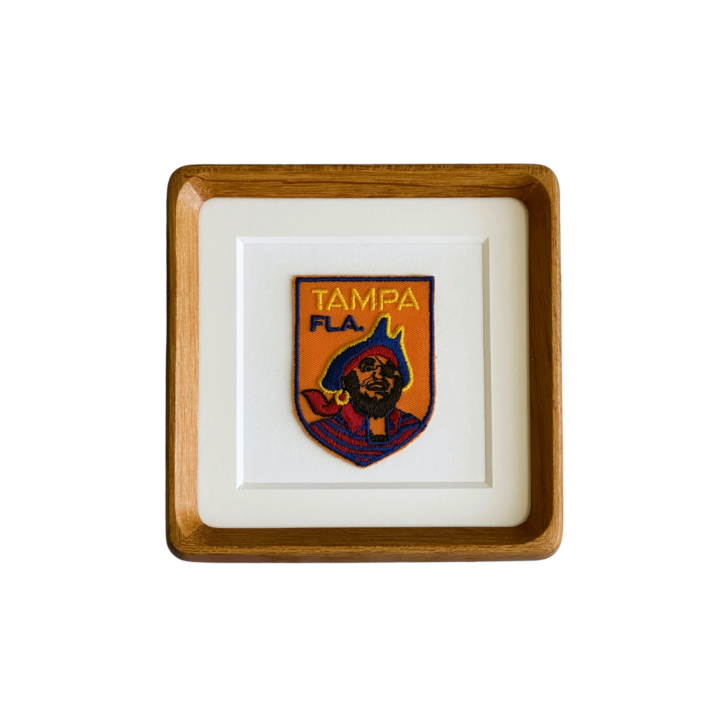 Florida Tampa Gasparilla Vintage Framed Travel Patch