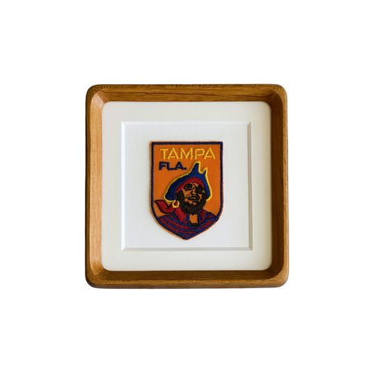 Florida Tampa Gasparilla Vintage Framed Travel Patch