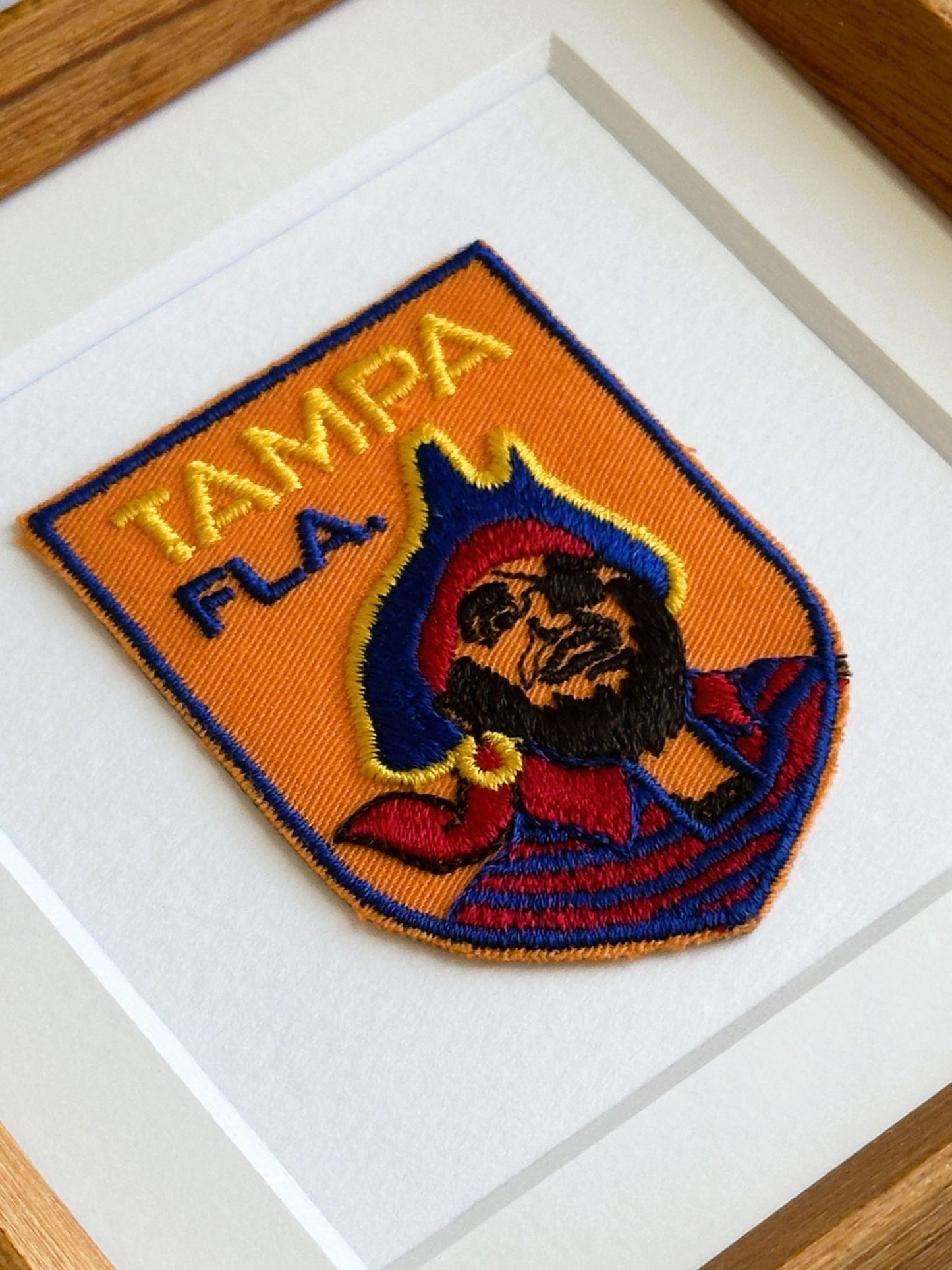 Florida Tampa Gasparilla Vintage Framed Travel Patch