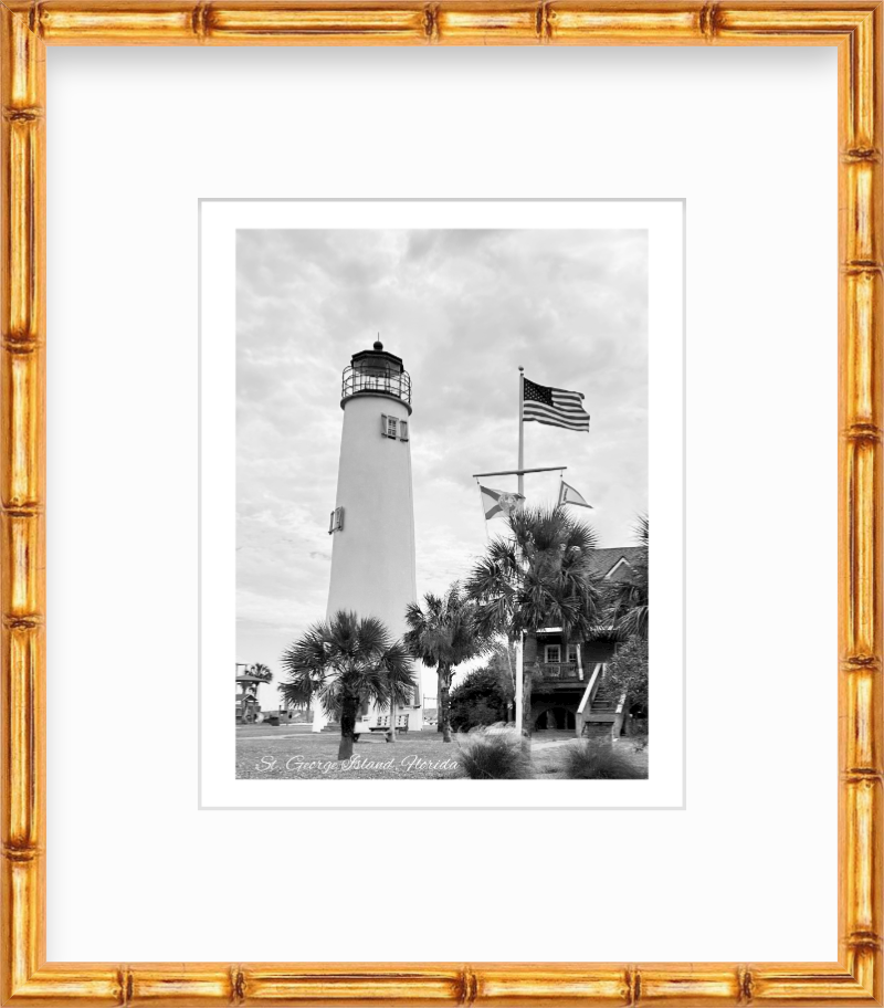 Florida St. George Island Lighthouse Giclee Travel Print