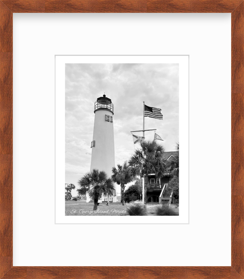 Florida St. George Island Lighthouse Giclee Travel Print