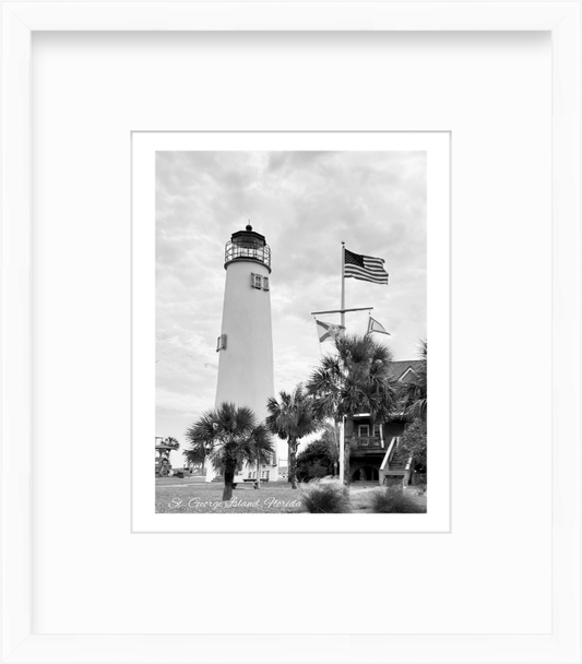 Florida St. George Island Lighthouse Giclee Travel Print