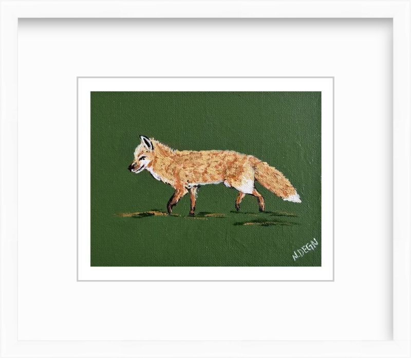 Wyoming Fox Painting Giclee Art Print