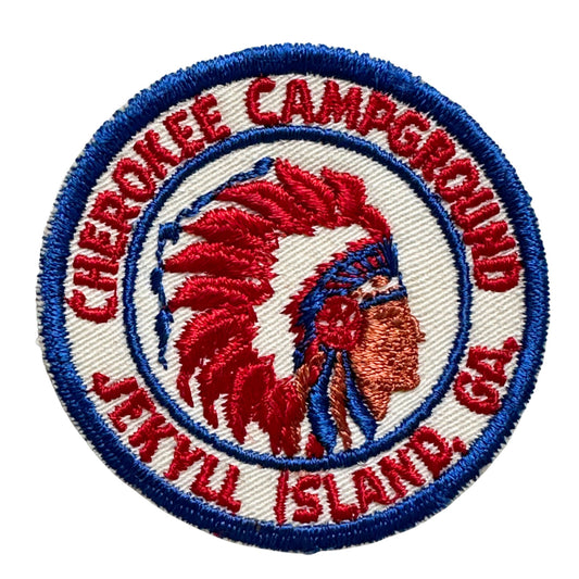 Georgia Jekyll Island Cherokee Campground Vintage Patch