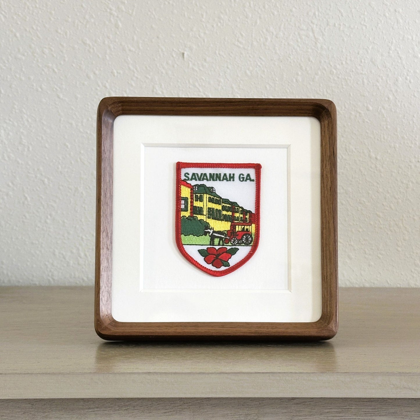 Georgia Savannah Framed Vintage Travel Patch