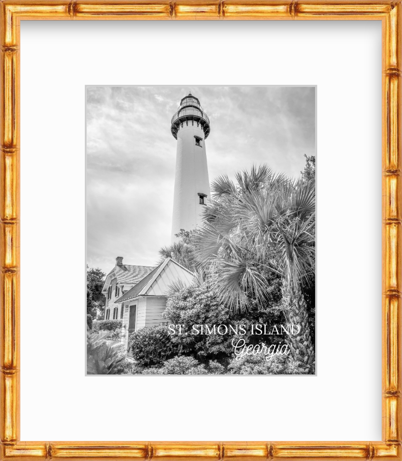 Georgia St. Simons Island Lighthouse Giclee Travel Print