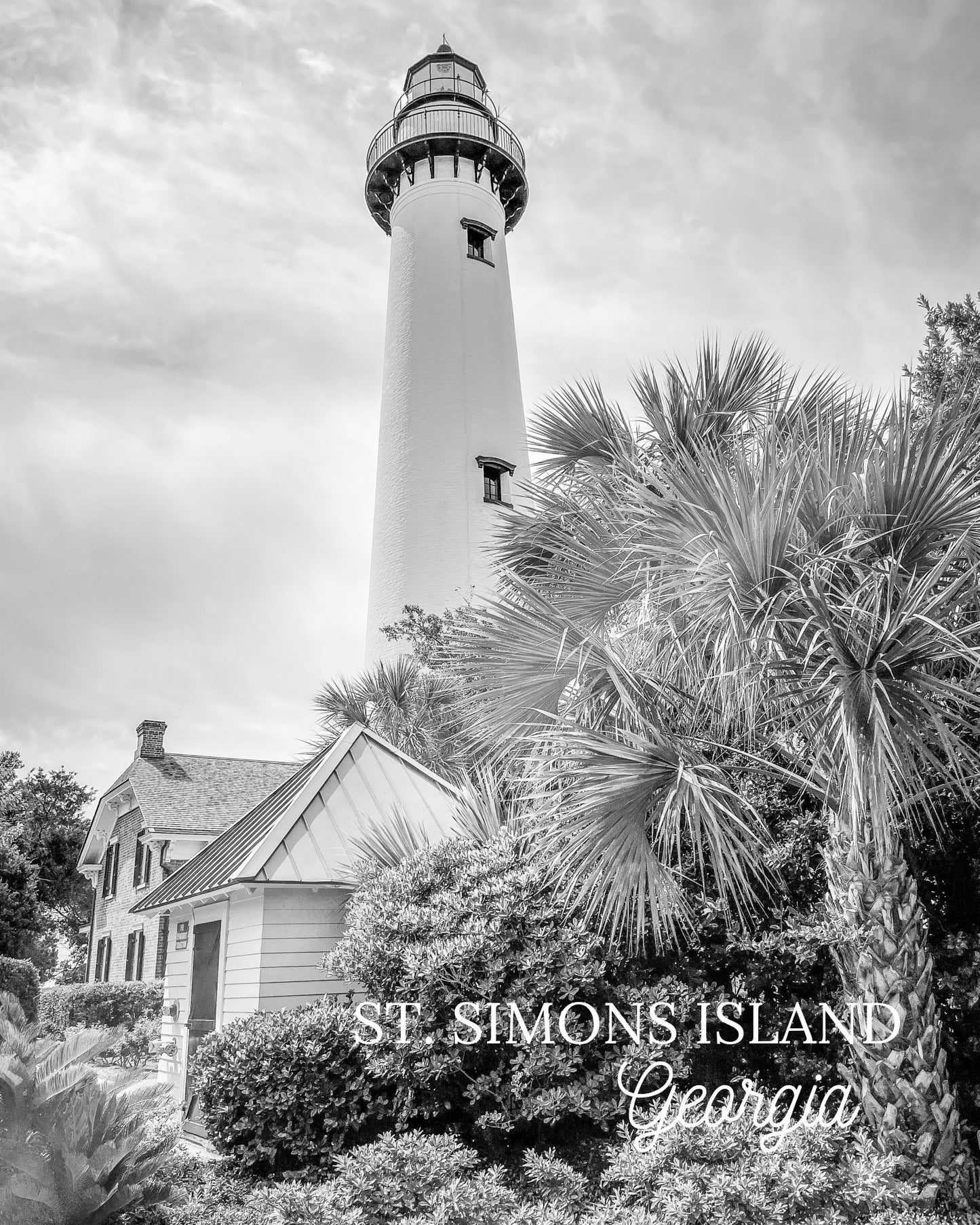 Georgia St. Simons Island Lighthouse Giclee Travel Print