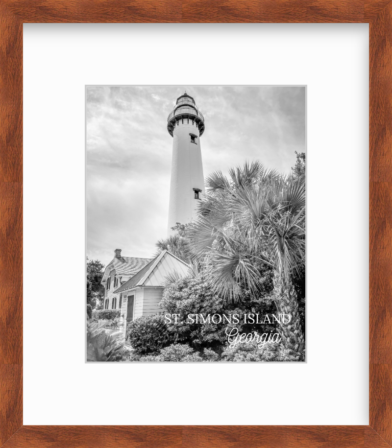 Georgia St. Simons Island Lighthouse Giclee Travel Print