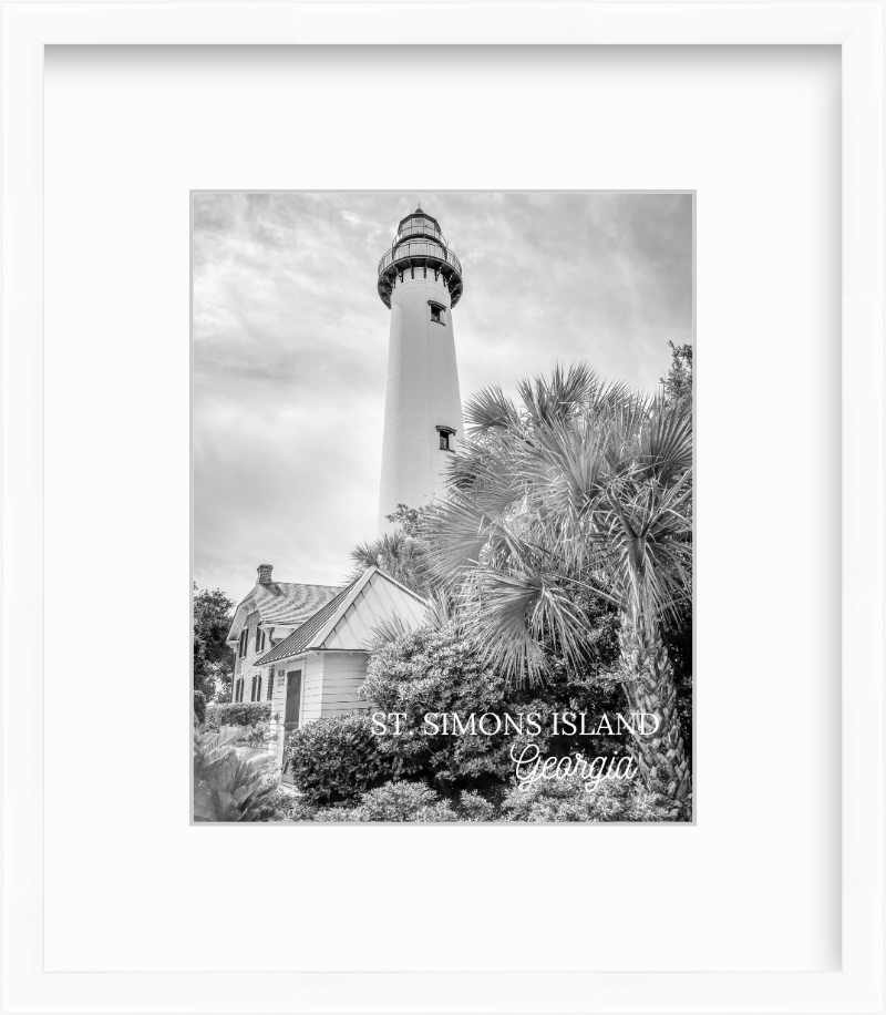 Georgia St. Simons Island Lighthouse Giclee Travel Print