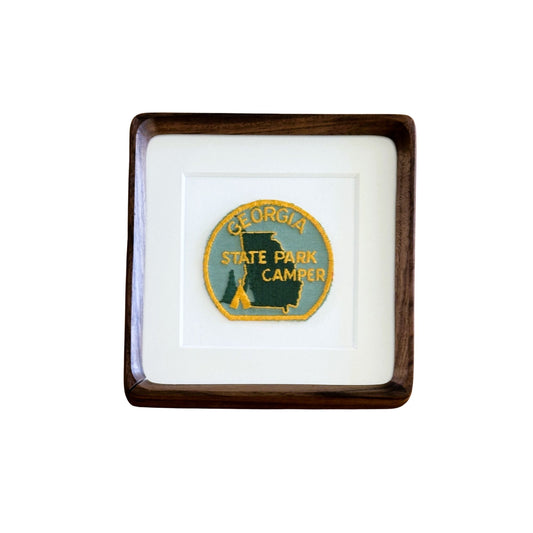 Georgia State Park Camper Framed Vintage Travel Patch