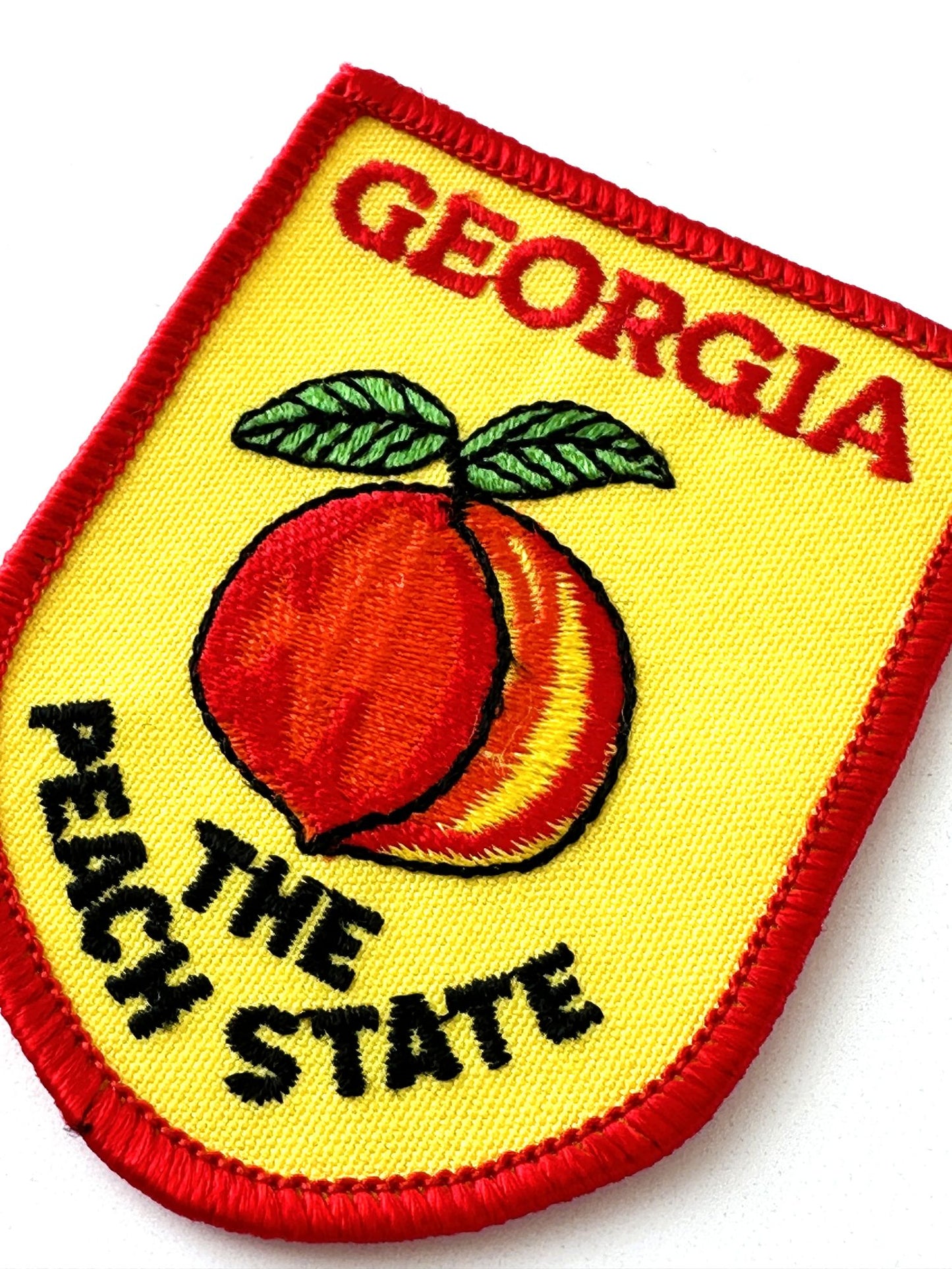 Georgia The Peach State Yellow Vintage Patch