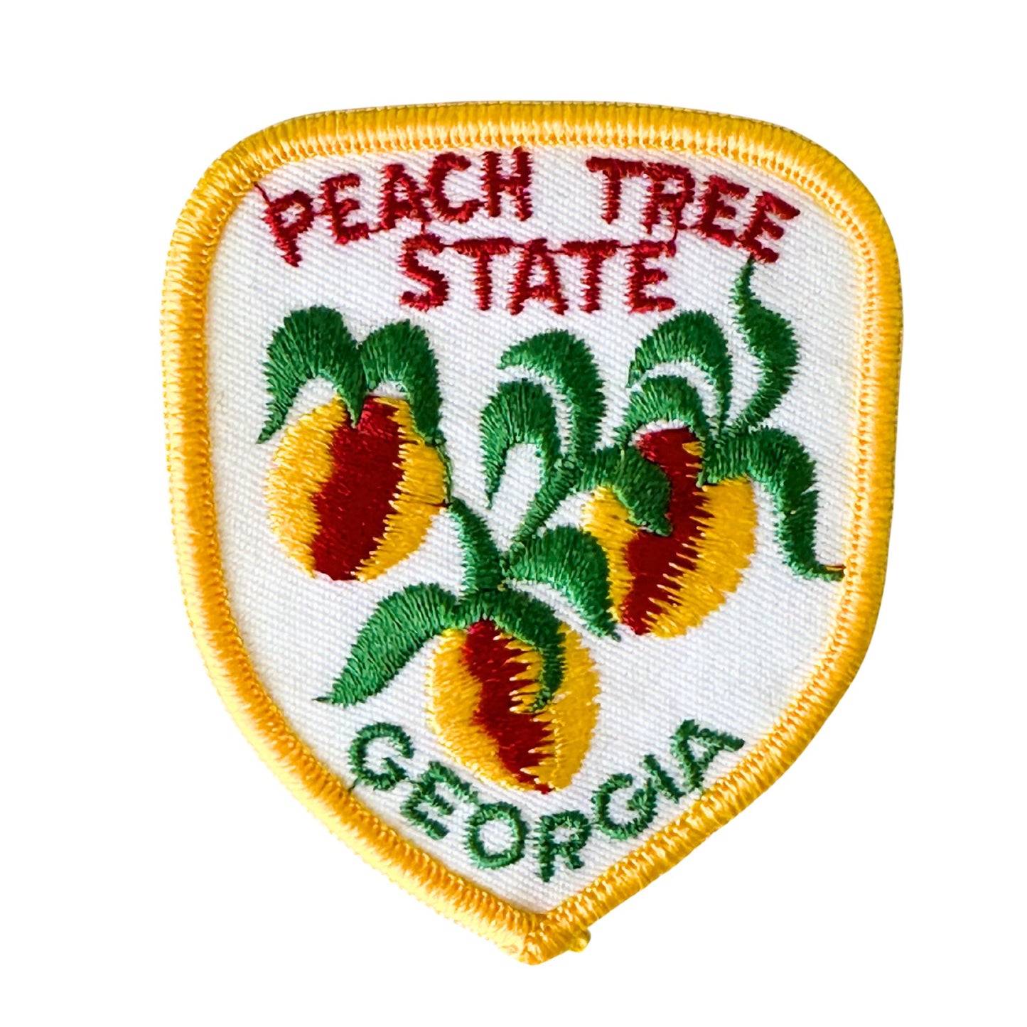 Georgia The Peach Tree State Large Vintage Patch