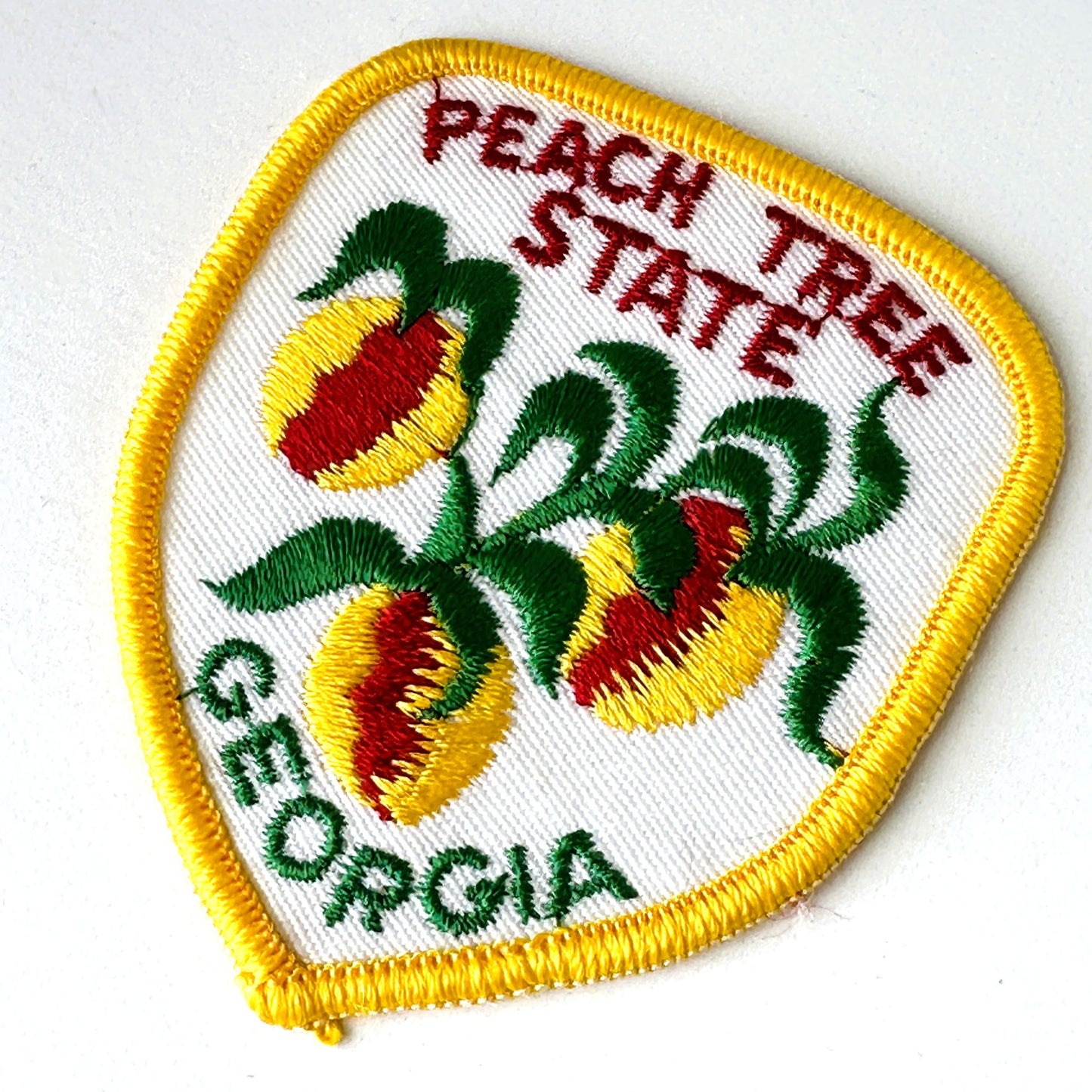 Georgia The Peach Tree State Large Vintage Patch