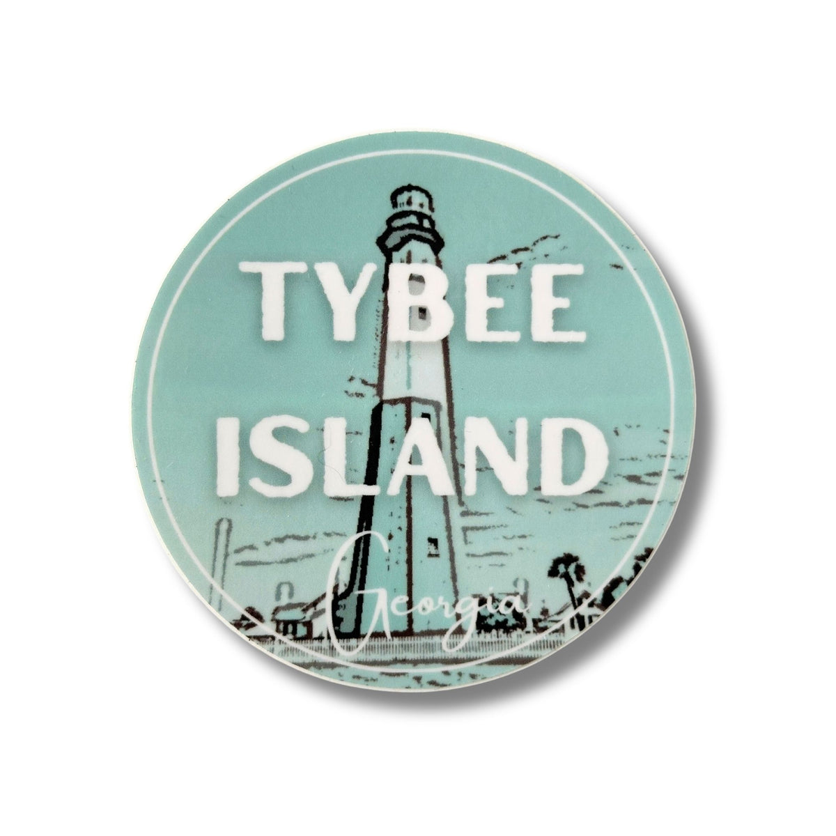 Georgia Tybee Island Lighthouse Weatherproof Sticker