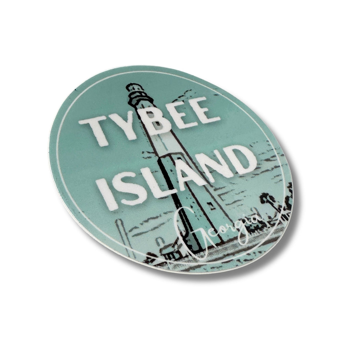 Georgia Tybee Island Lighthouse Weatherproof Sticker