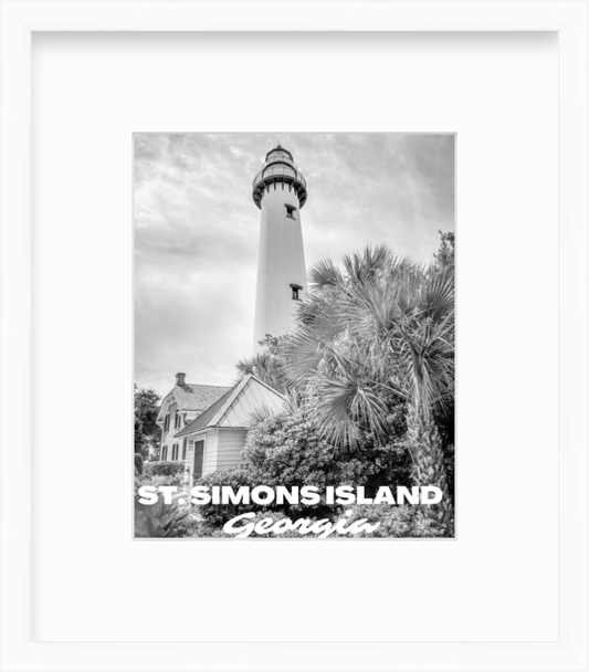 Georgia St. Simons Island Lighthouse Giclee Travel Print