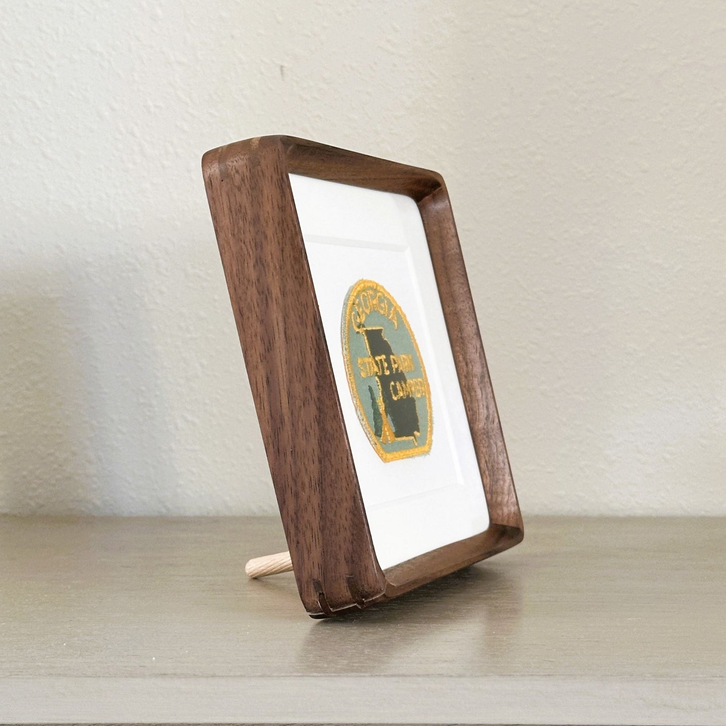 Georgia State Park Camper Framed Vintage Travel Patch