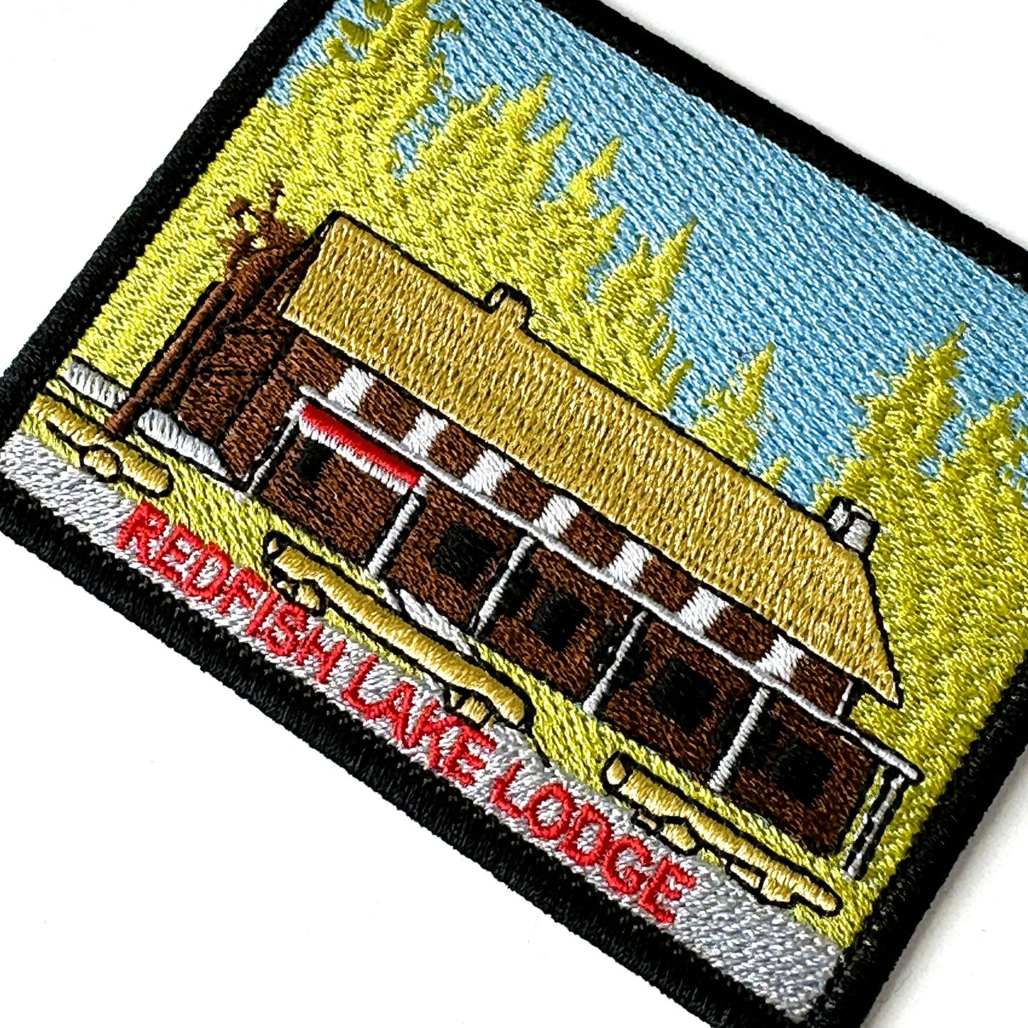 Idaho Red Fish Lake Lodge Large Vintage Patch