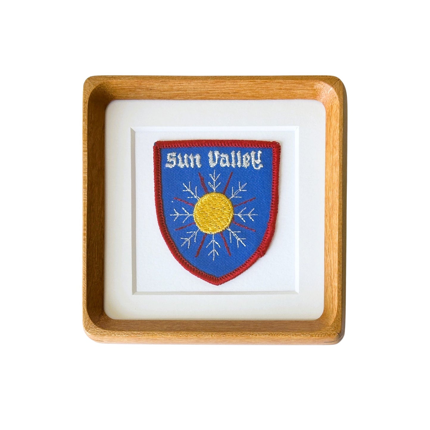 Idaho Sun Valley Blue Vintage Framed Travel Patch