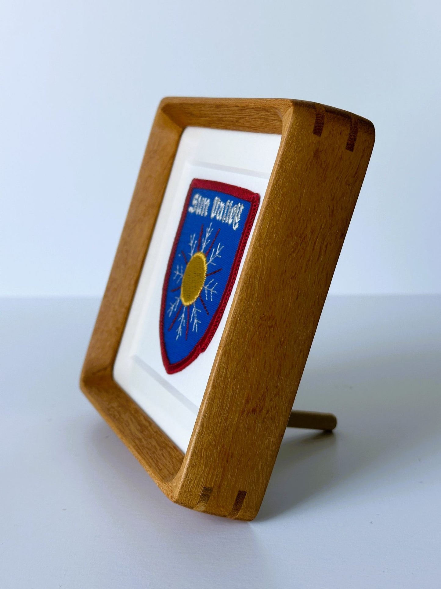 Idaho Sun Valley Blue Vintage Framed Travel Patch