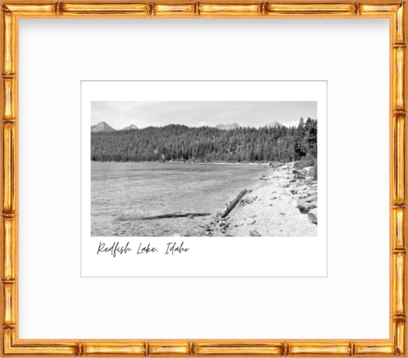 Idaho Red Fish Lake Giclee Travel Print