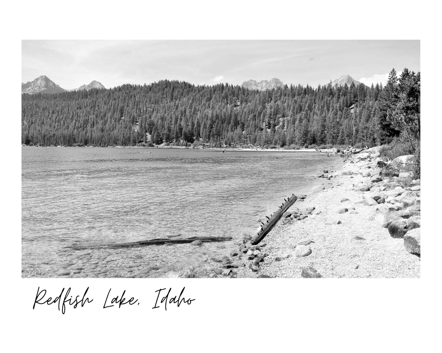 Idaho Red Fish Lake Giclee Travel Print