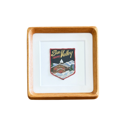 Idaho Sun Valley Winter Vintage Framed Travel Patch